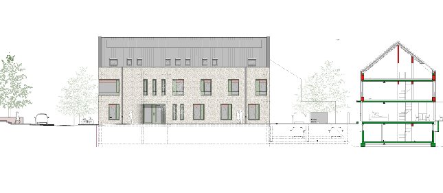 Neubau Doppelhaus in Karlsruhe Gr�nwettersbach